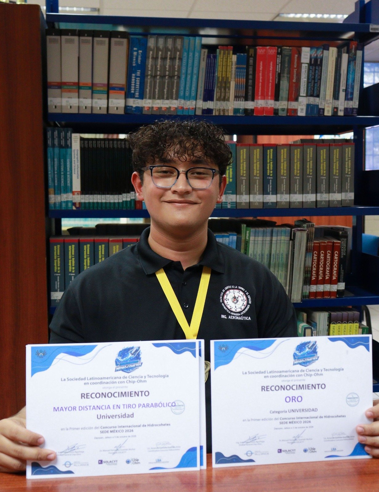 Estudiante de la UAS conquista el oro absoluto en el primer Concurso Internacional de Hidrocohetes y representará a México en Ecuador 2027
