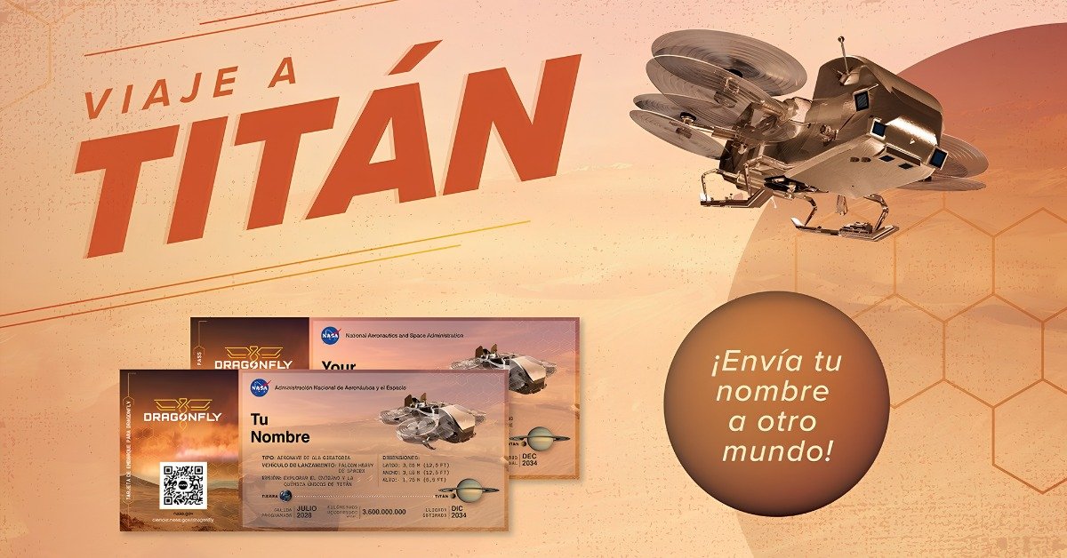 ¡Viaja al espacio profundo! La NASA te invita a enviar tu nombre a una luna de Saturno: así puedes participar