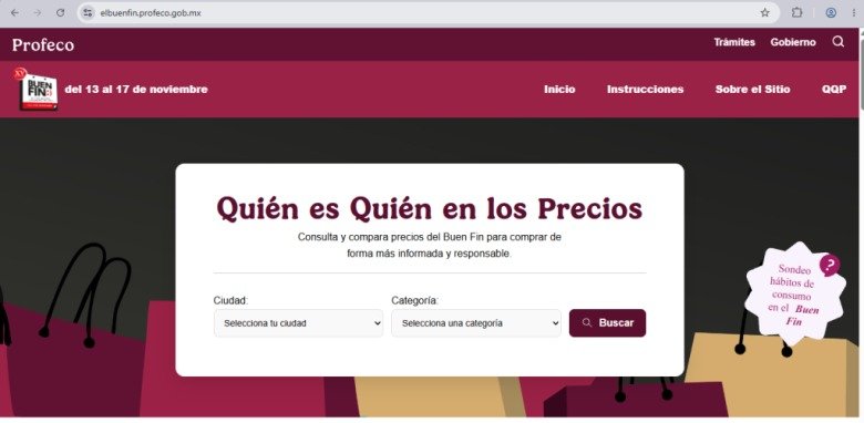 Cazador de ofertas: Profeco activa plataforma para exhibir “ofertas falsas” y detectar verdaderos descuentos en el Buen Fin 2026